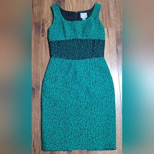 Maeve Anthropologie Women's Dress Green Floral Size 0 US